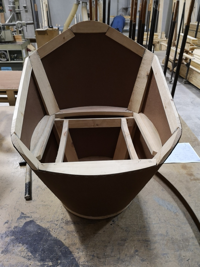 producto de madera en construcción